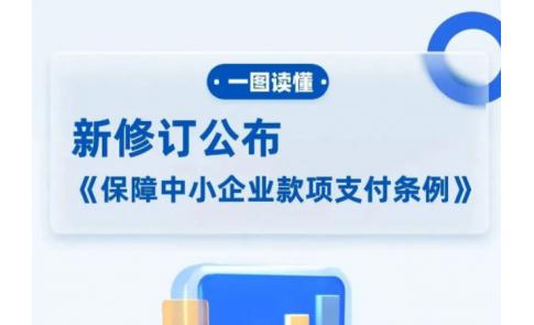 【政策】一图读懂新版《保障中小企业款项支付条例》